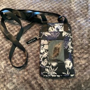 Vera Bradley cross body phone and charge card bag